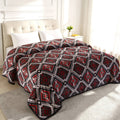 BLACK AND RED SOUTHWEST AZTEC KING SIZE SUPER PLUSH BLANKET | THE MOST COMFY AND SOFT BLANKET Blanket