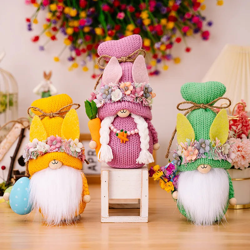 EASTER KNIT GNOMES HOME DECOR Gnomes