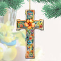 BLOSSOM CROSS WOODEN ORNAMENTS | HANDCRAFTED KEEPSAKES MADE IN THE USA Wooden Ornaments