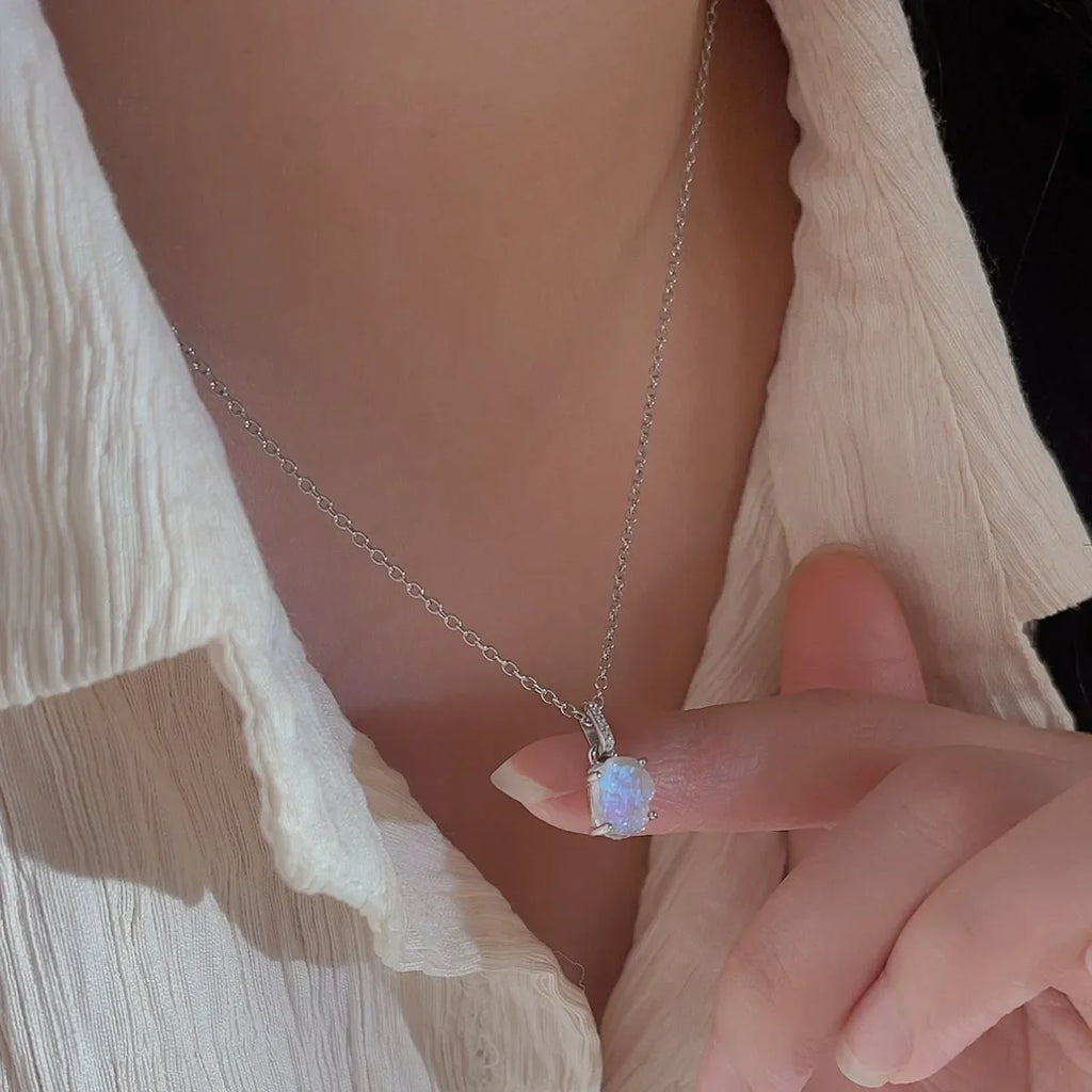 Moonstone 925 Sterling Silver Necklace