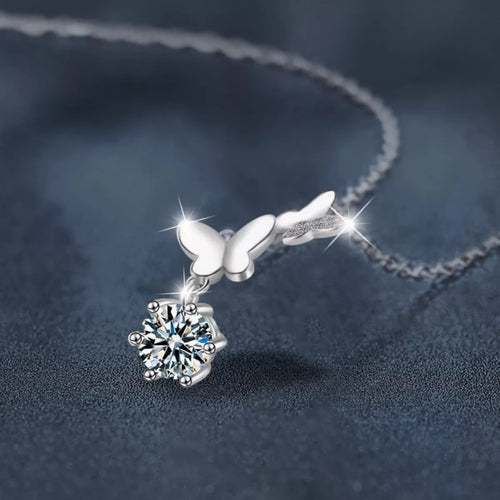 1 CARAT MOISSANITE .925 STERLING SILVER PENDANT NECKLACE Necklace