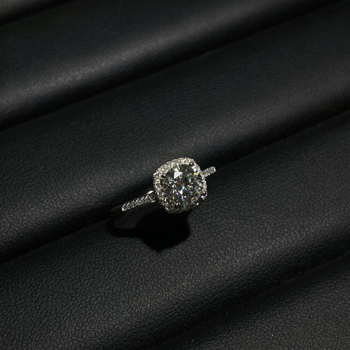 1 Carat Moissanite 925 Sterling Silver Ring