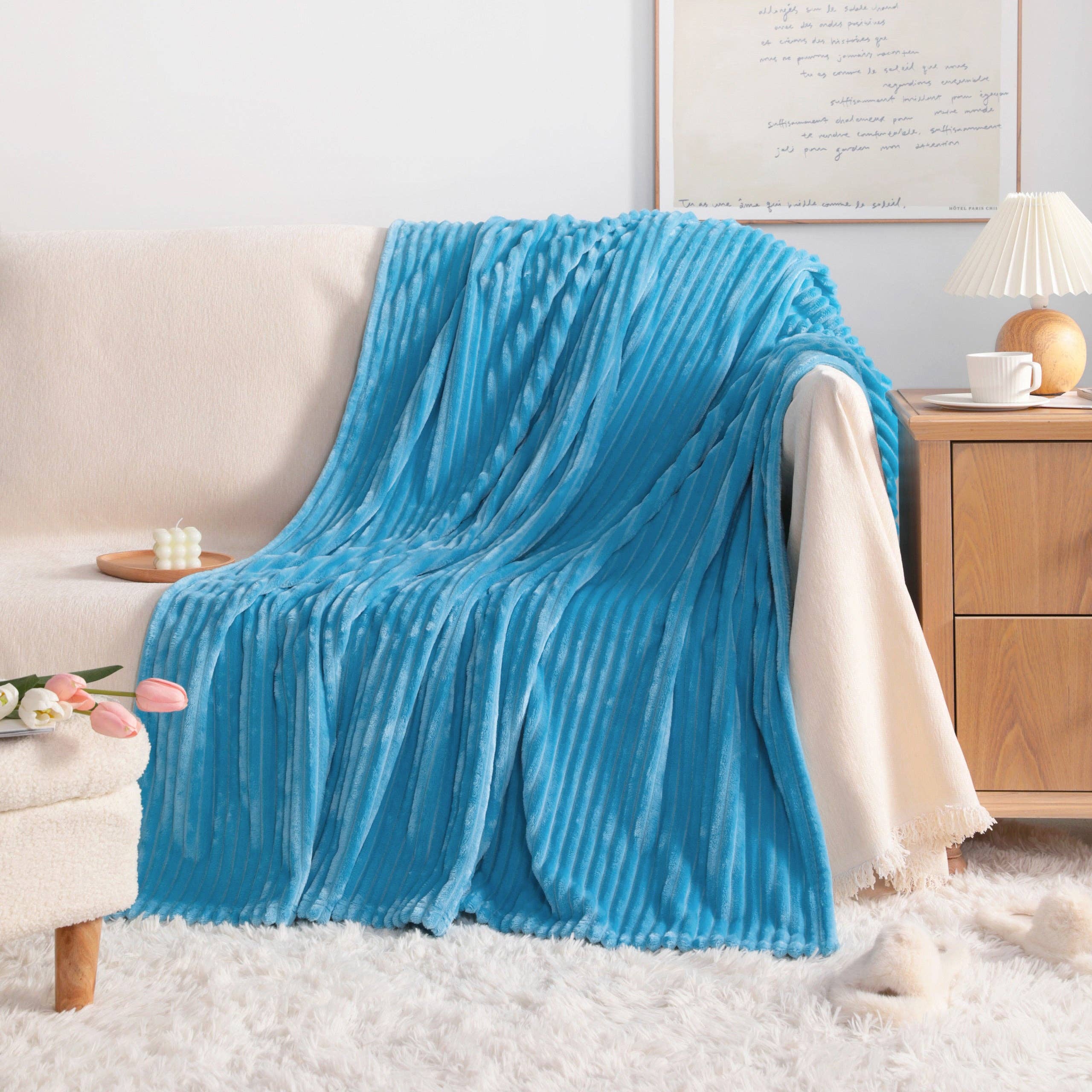 ALL SEASONS PLUSH FLANNEL FLEECE BLANKET Blanket