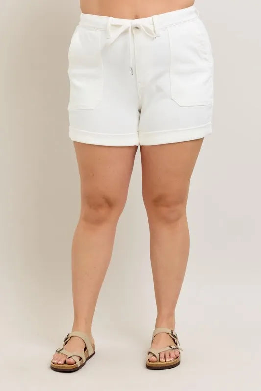 Judy Blue Plus Size High Waist Cuff Denim Shorts
