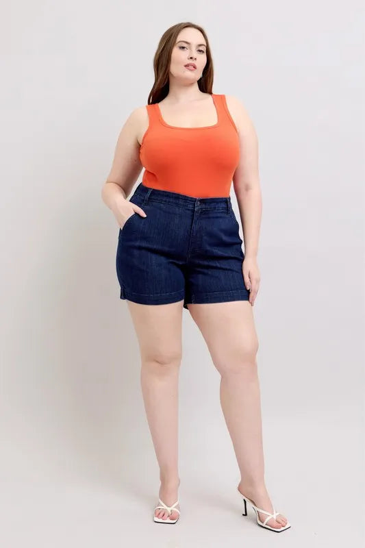 Judy Blue Plus Size High Waist Denim Shorts