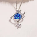 STARRY SKY INLAID ZIRCON MOON STAR NECKLACE Necklace