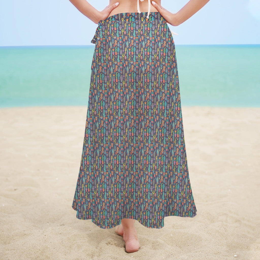 Baha Ranch Cactus Crazy Beach Coverup Skirt Cover ups