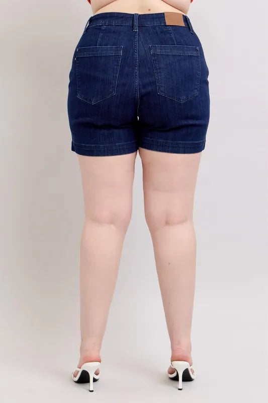 Judy Blue Plus Size High Waist Denim Shorts