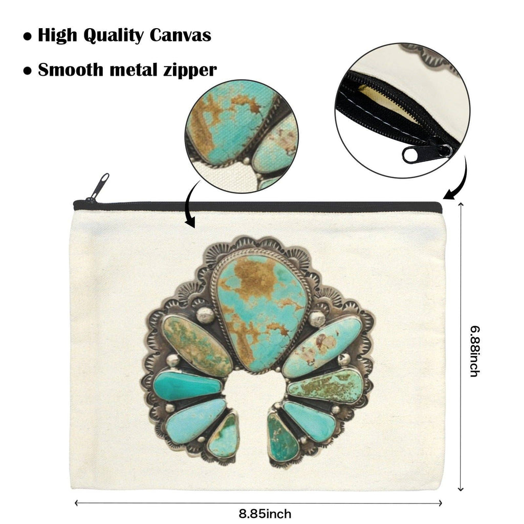 TURQUOISE NAJA ACCESSORY BAG - MADE IN THE USA!