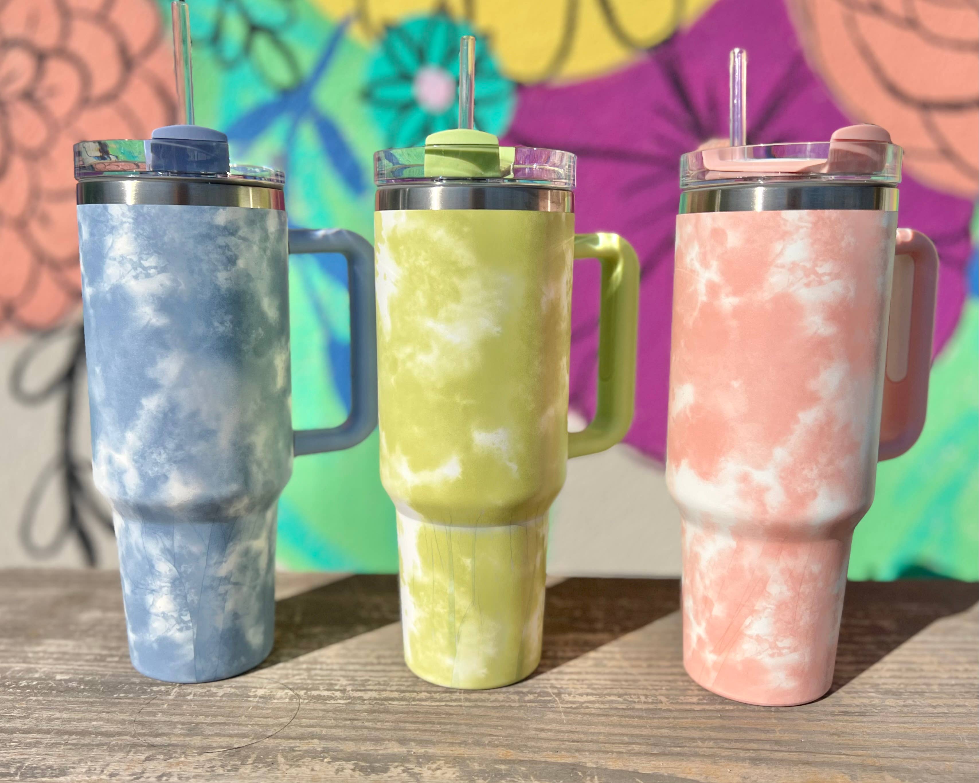 TIE DYE CLOUD 40OZ TUMBLER