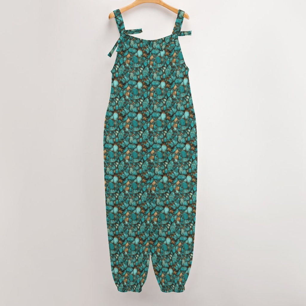 RANCH ALL TURQUOISE OVERALLS JUMPSUIT jumpsuit