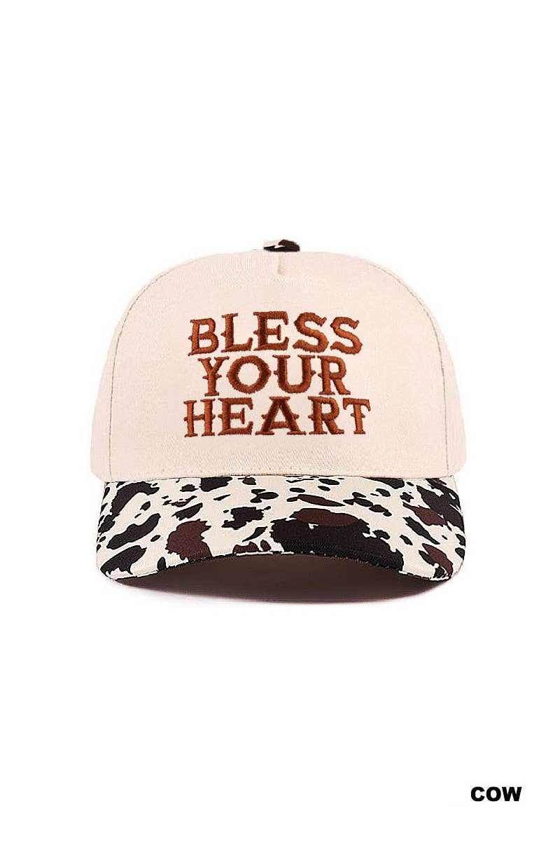 BLESS YOUR HEART TWO TONE CANVAS COTTON CAP Hat