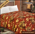 Rodeo™ Highland Cow Burgundy King Size Throw Blanket