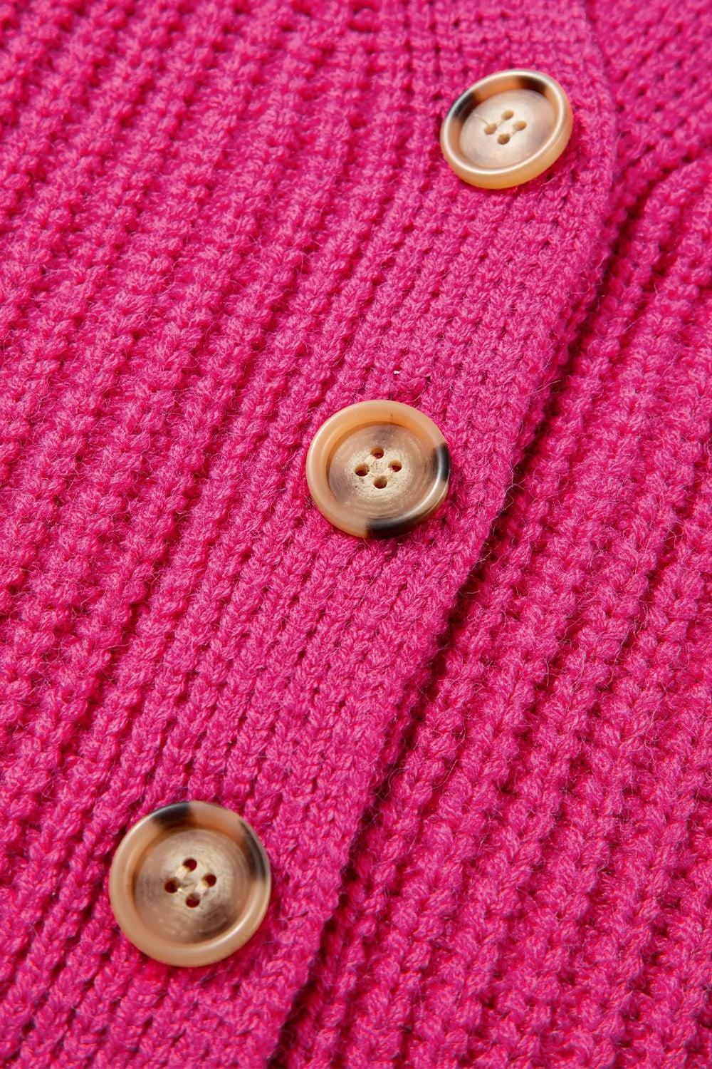 CHUNKY KNIT BUTTON-DOWN CARDIGAN Cardigan