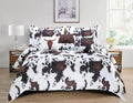 Cow Print Comforter 6pc Set King Size