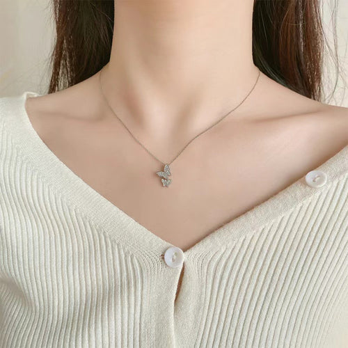 925 Sterling Silver Butterfly Necklace