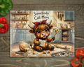 Highland Cow Call Mom Cutting Board cutting board