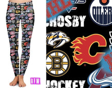 Load image into Gallery viewer, Hockey Leggings, lounge pants, joggers
