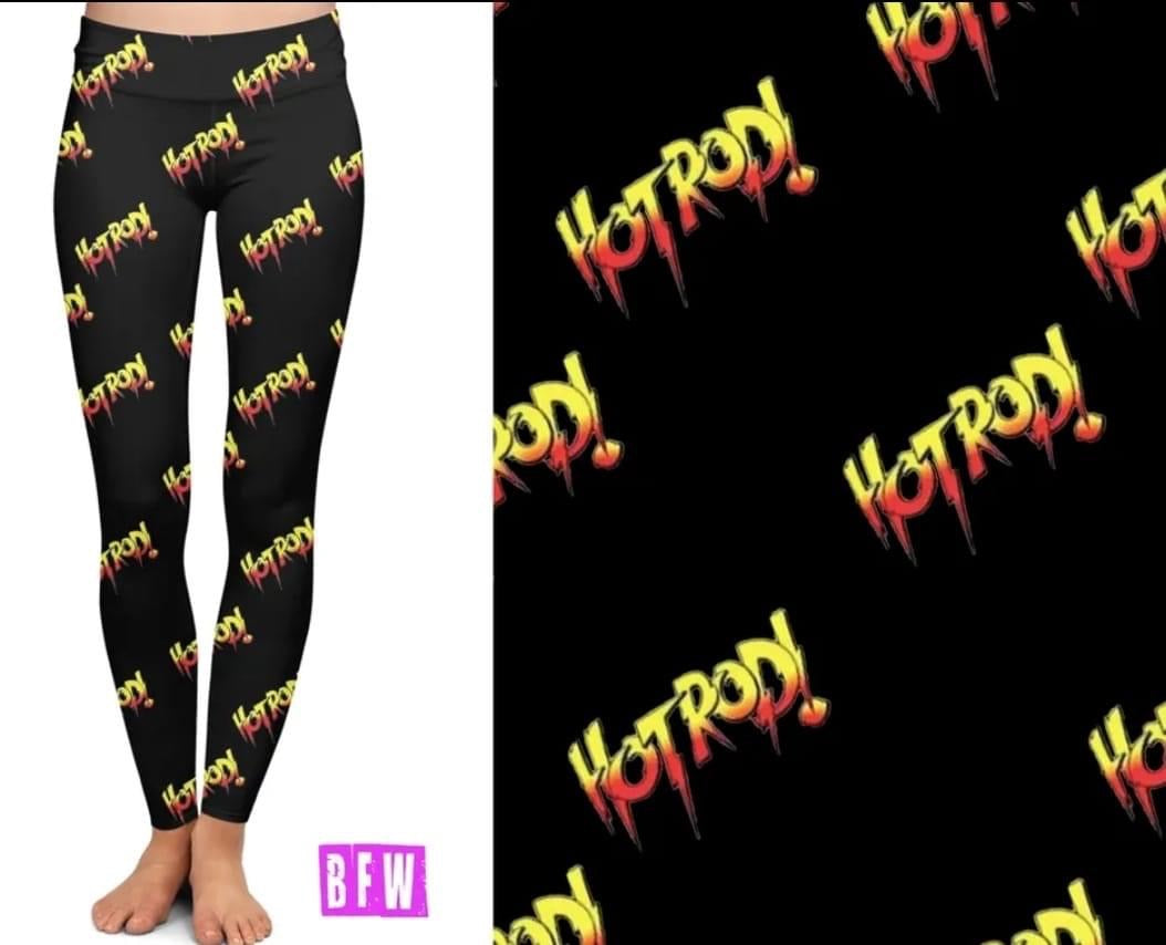 HOT ROD LEGGINGS, LOUNGE PANTS, JOGGERS WITH POCKETS