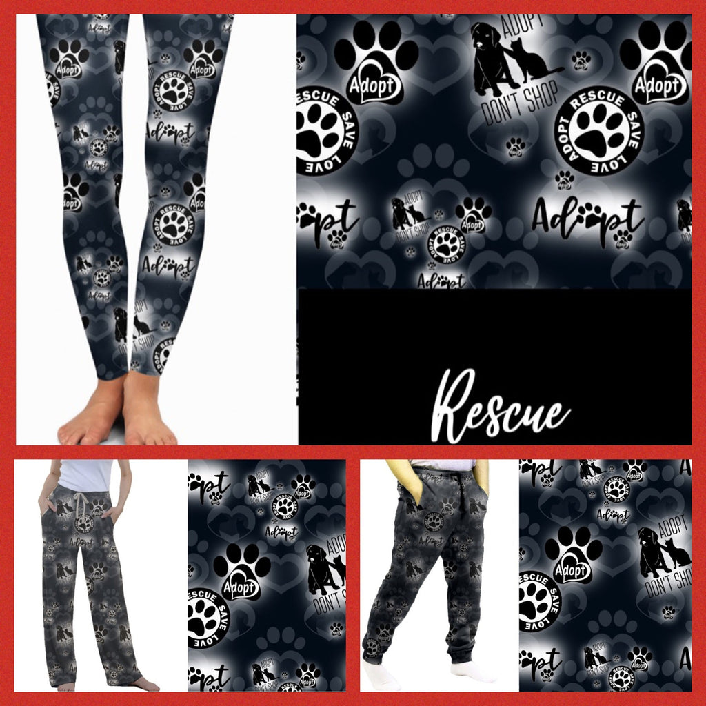 Rescue leggings, capris, lounge pants, and joggers