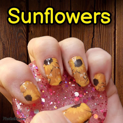 Sunflowers - mani set