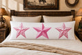 Baha Ranch Pink Cowgirl Stars Body Pillow Cover Made in America Pillow Case