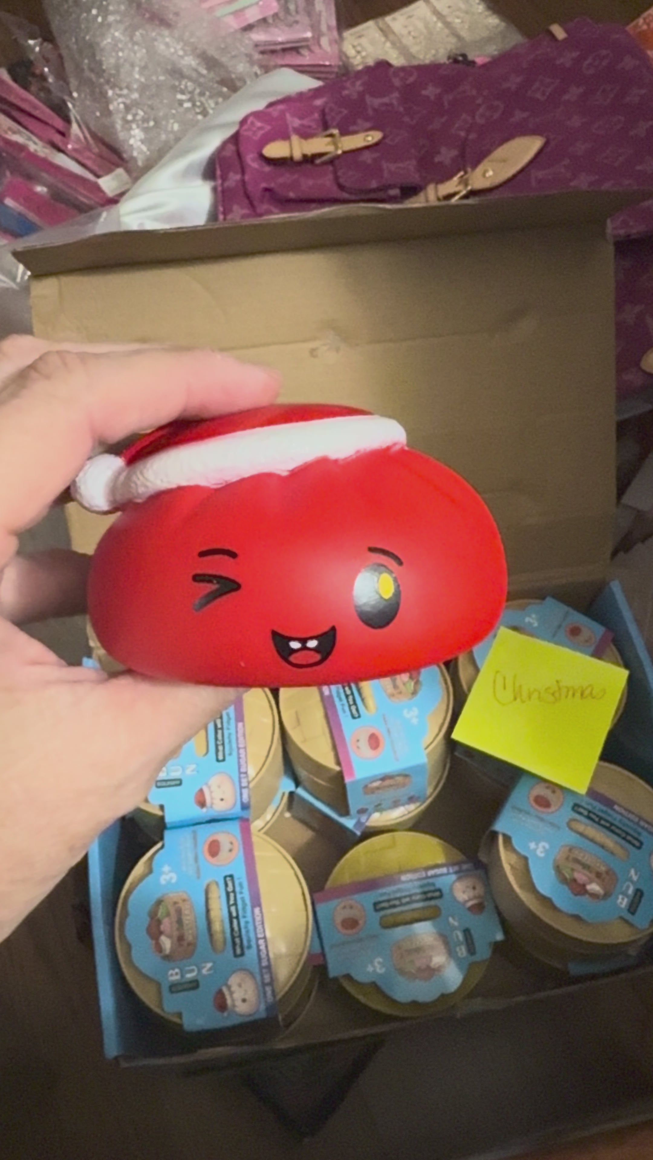 video of he santa themed dumpling 
