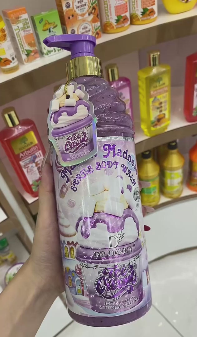 Video of gormand luxury body wash in various scents