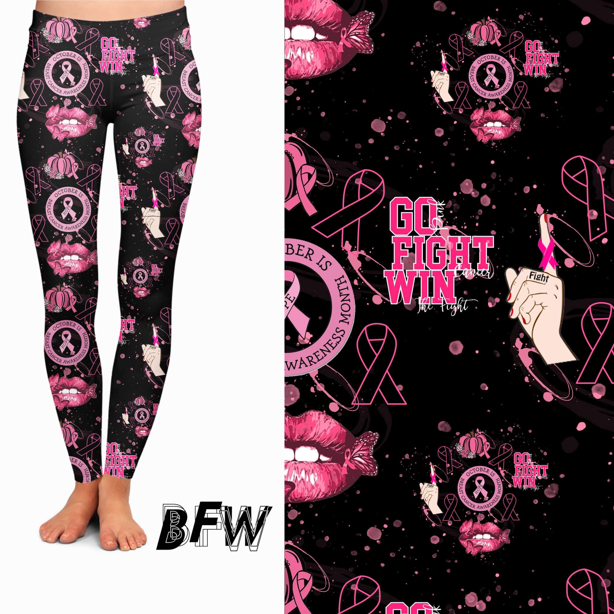 BREAST CANCER AWARENESS LEGGINGS AND JOGGERS