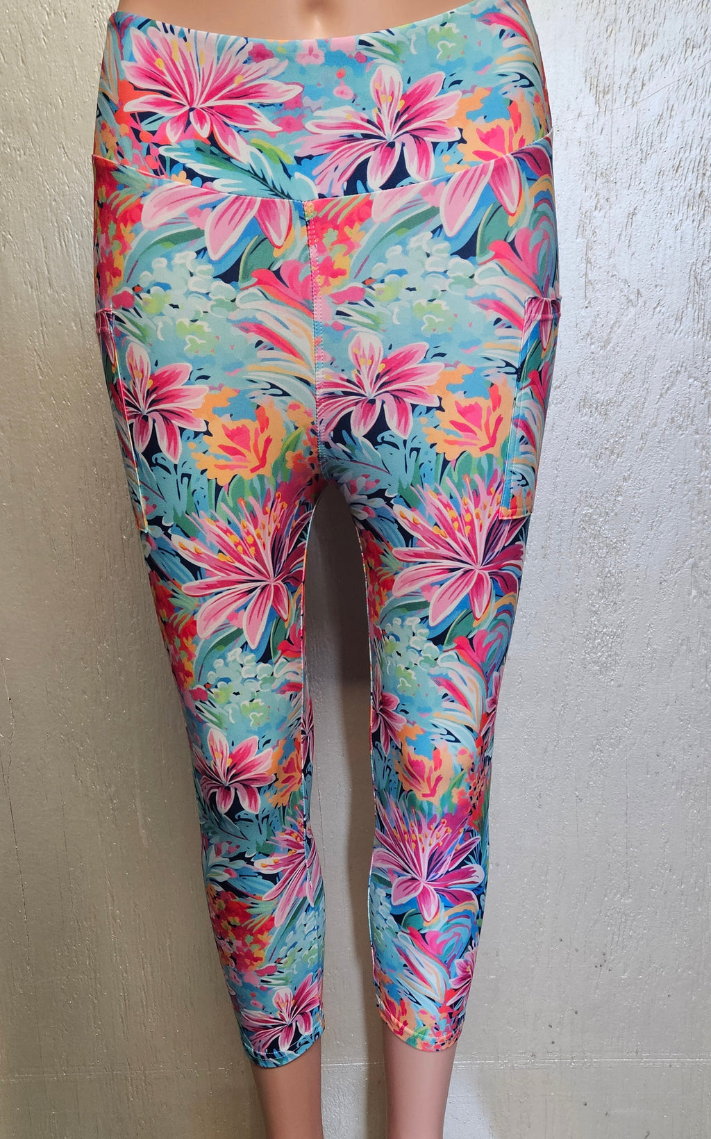 Painted Tropics leggings, capris and skorts with pockets