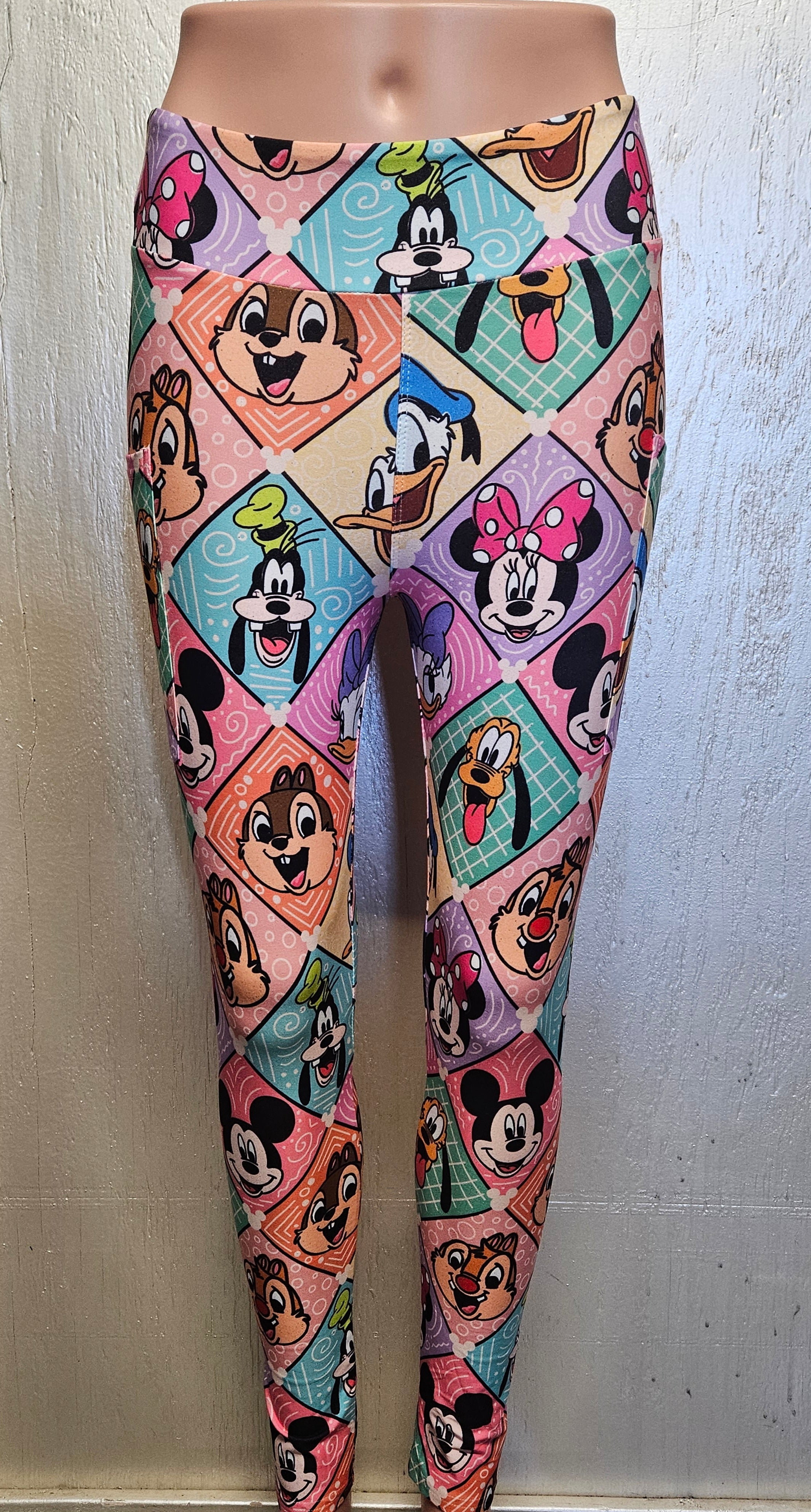 Mouse Friends capris and leggings with pockets