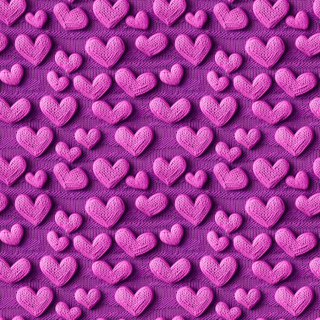 Purple Knit Hearts skorts