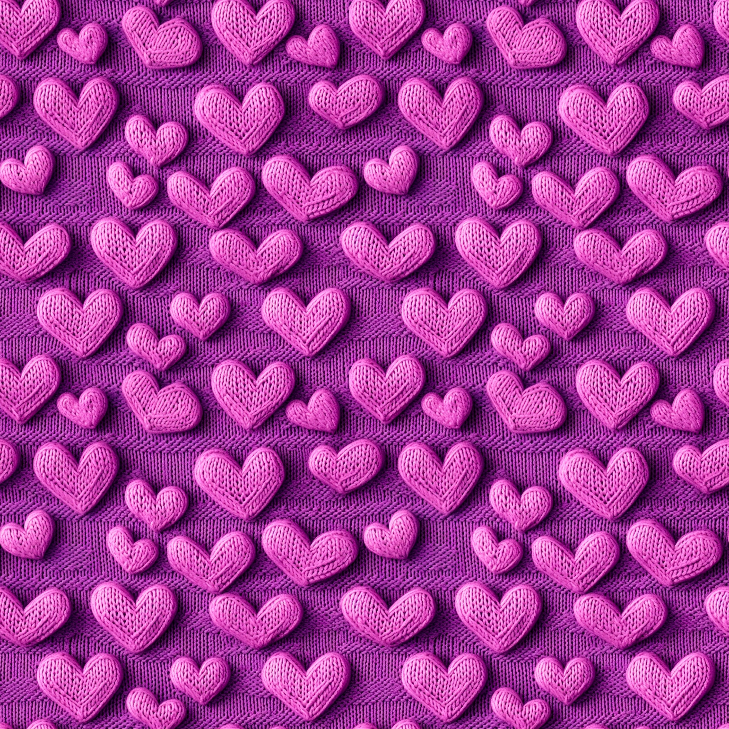 Purple Knit Hearts skorts