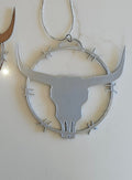 3D PRINT LONGHORN TEXAS RANCH WESTERN BARBWIRE ORNAMENTS ornament
