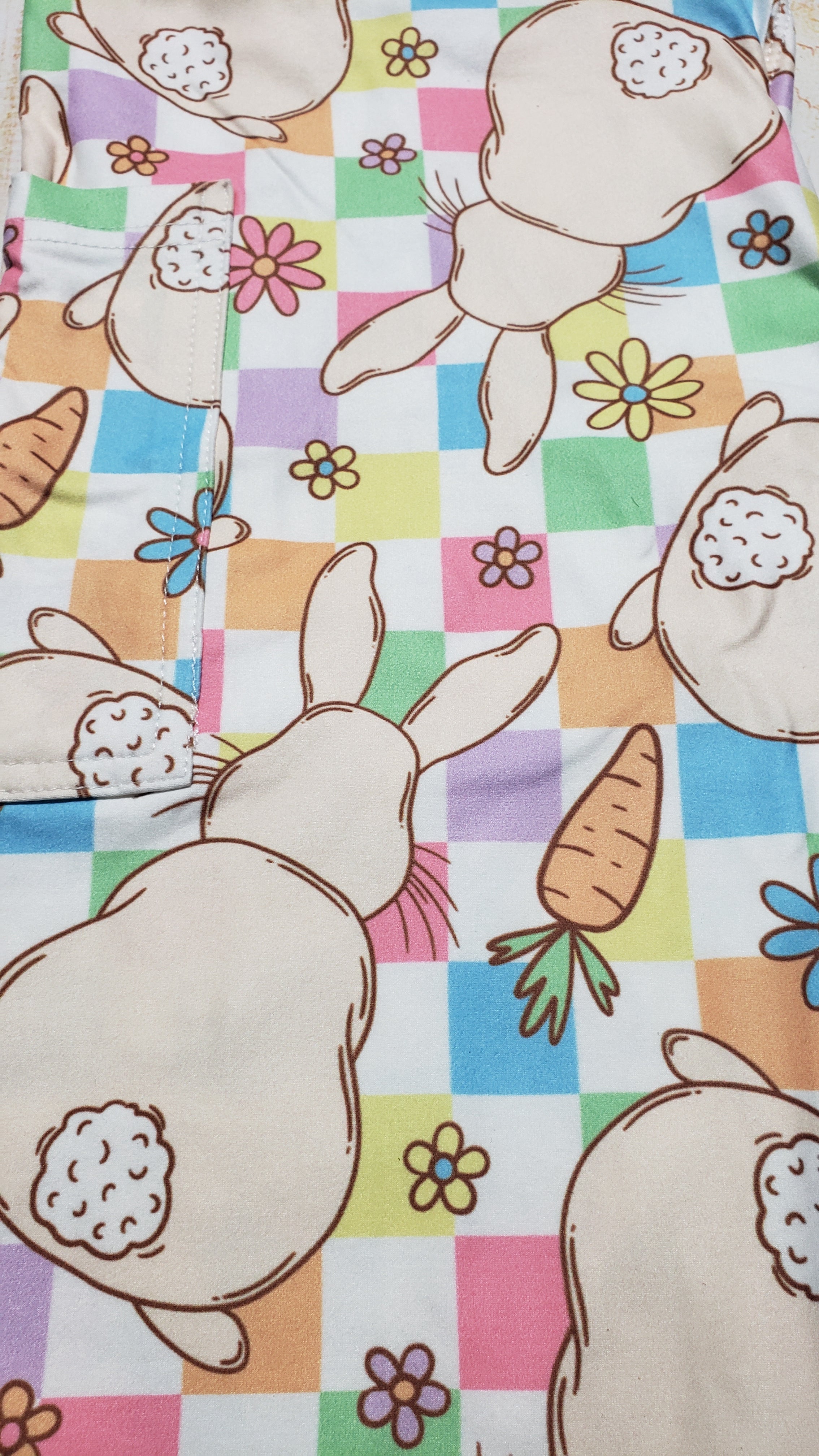 Easter Bunny Girl Pastel capris and skorts with pockets