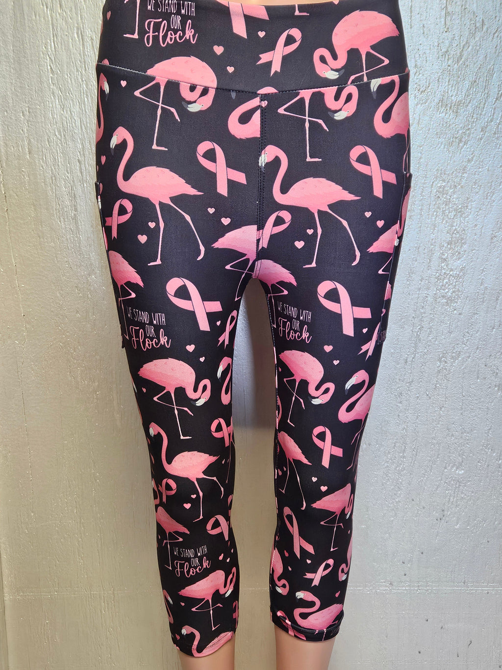 We Stand With Our Flock capris with pockets