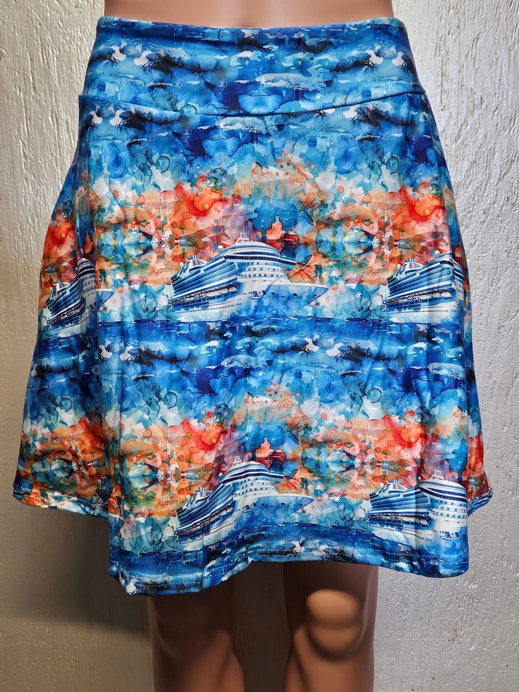 Ships at Sea capris, biker shorts and skorts with pockets