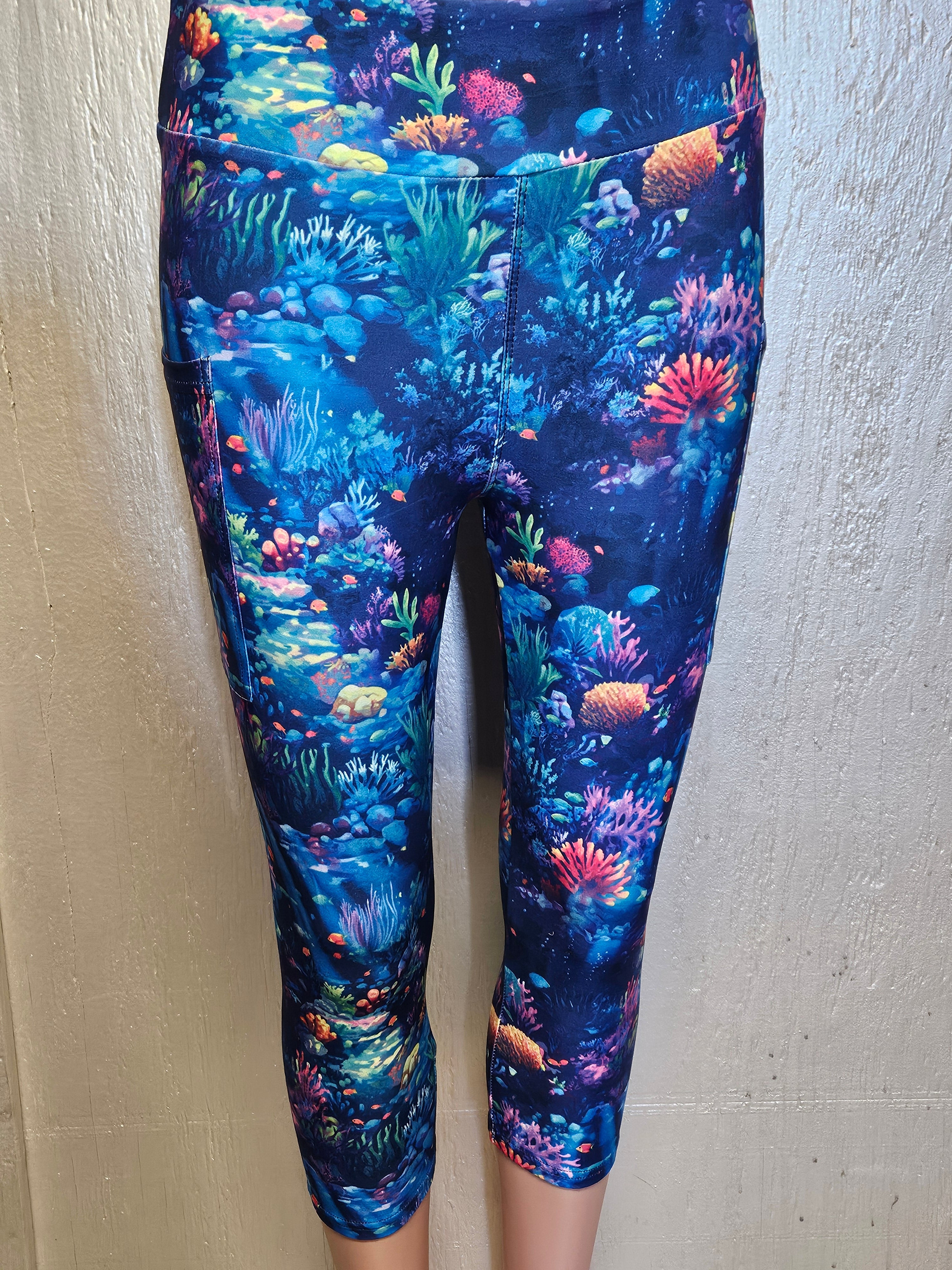 Underwater 9 capris with pockets