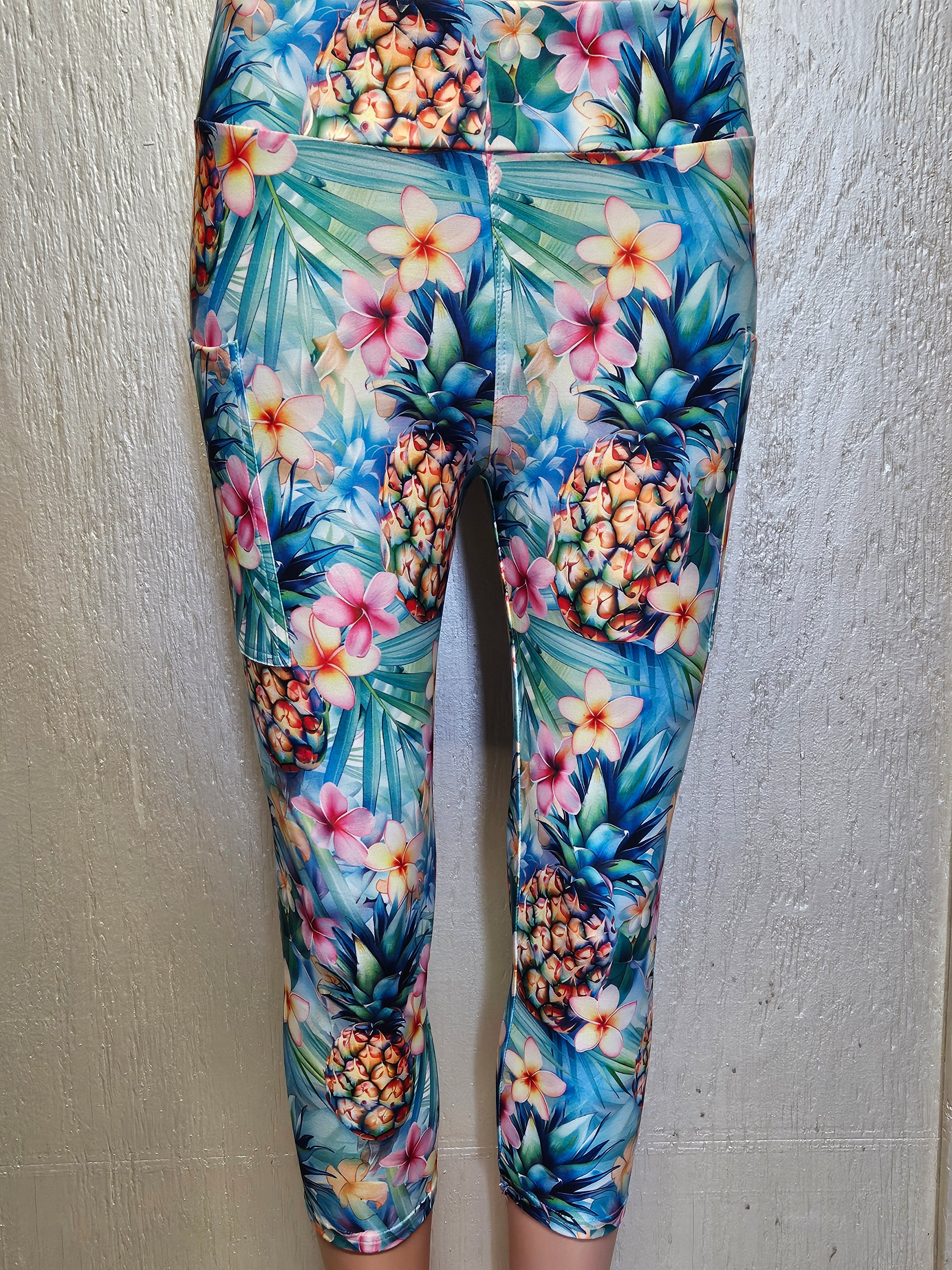 Pineapple capris with pockets