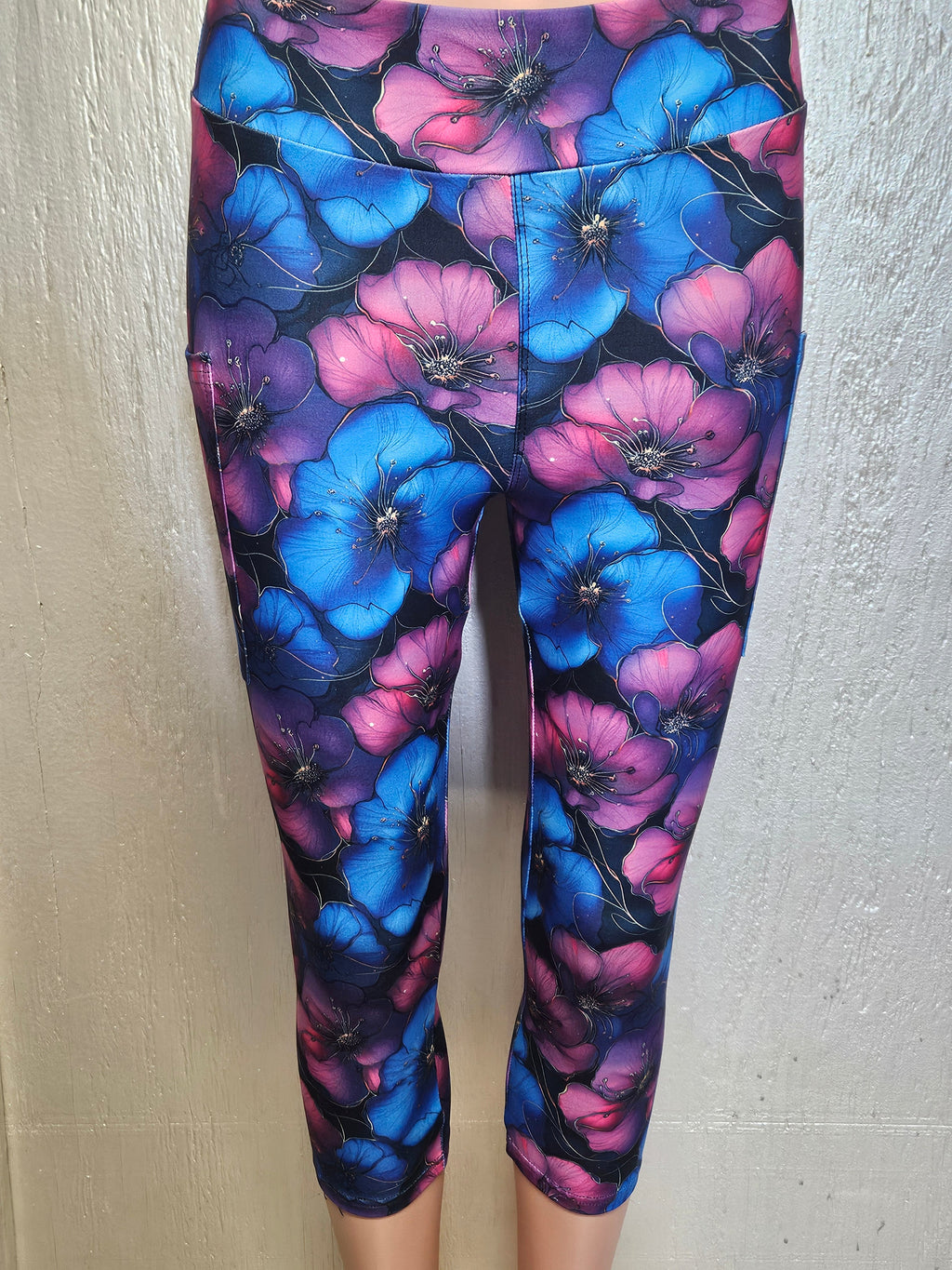 Neon Flower capris and skorts with pockets