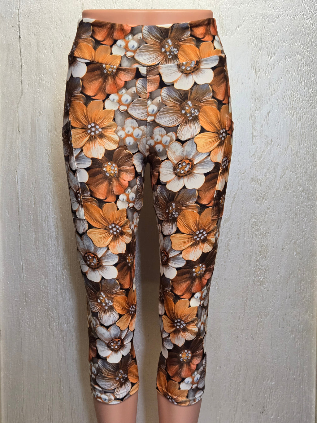 Diamond flower Skorts and capris with pockets