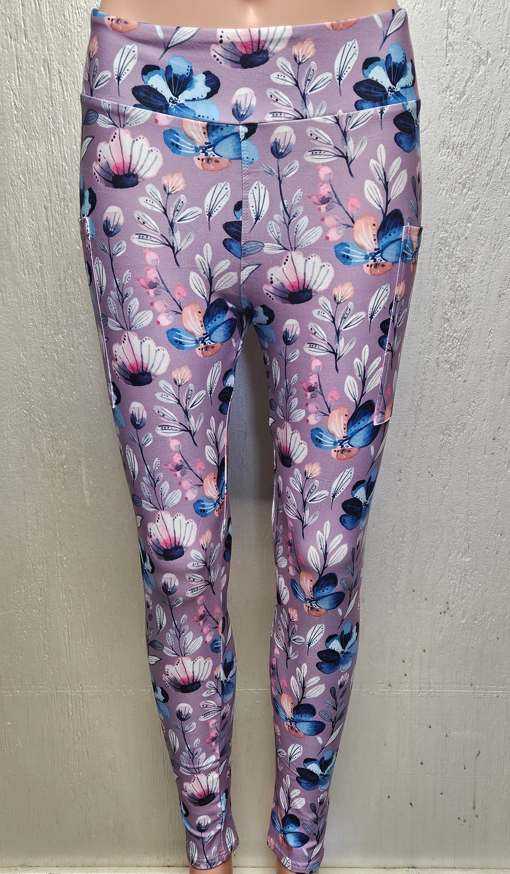 Watercolor leggings and capris with pockets