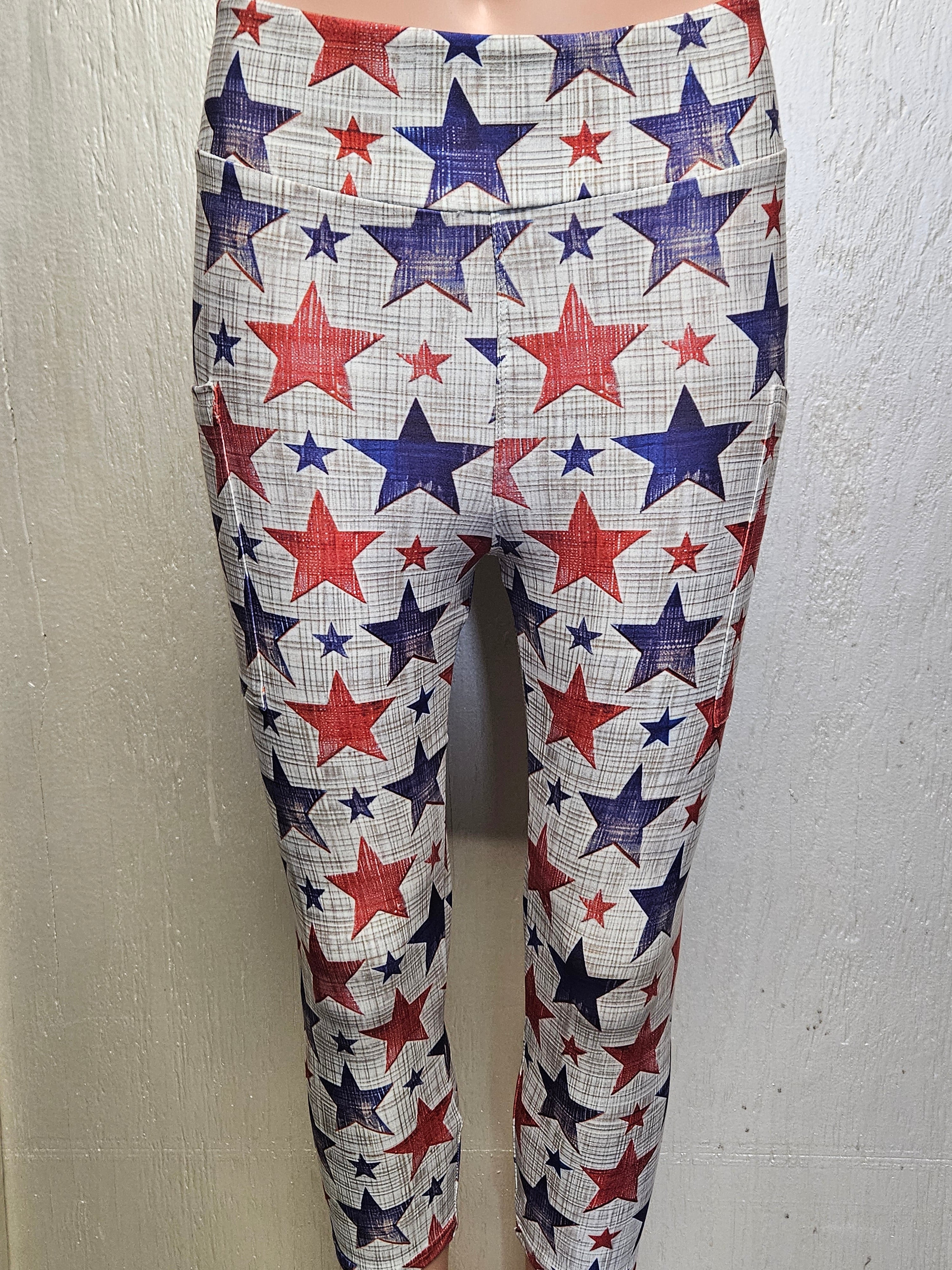 Embroidered Stars bike shorts and capris