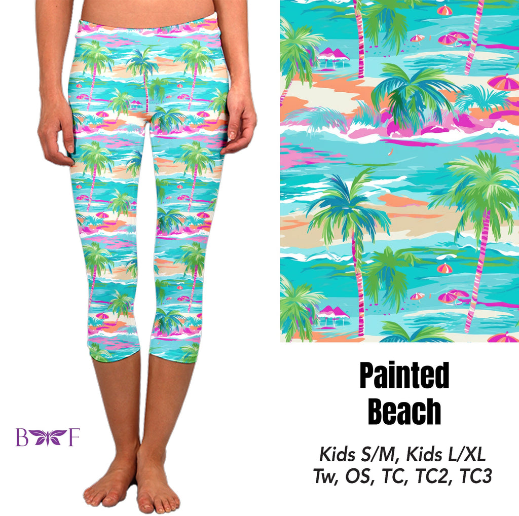 Painted Beach 8" biker shorts and skorts with pockets