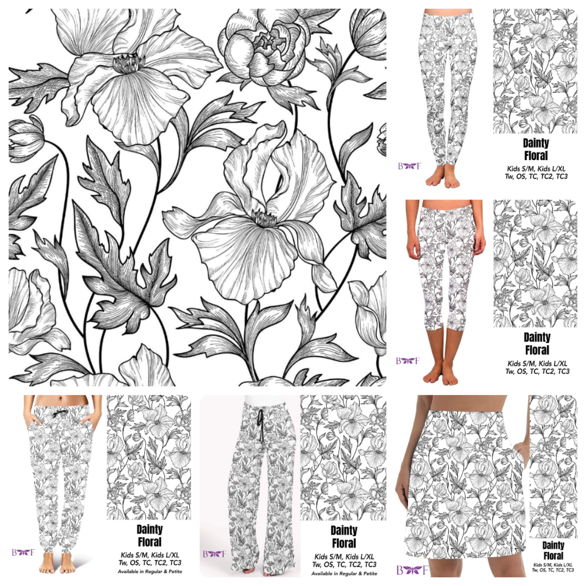 Dainty Floral Skorts