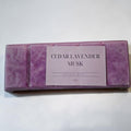 CEDAR LAVENDER MUSK MELT SNAP BAR Wax Melt