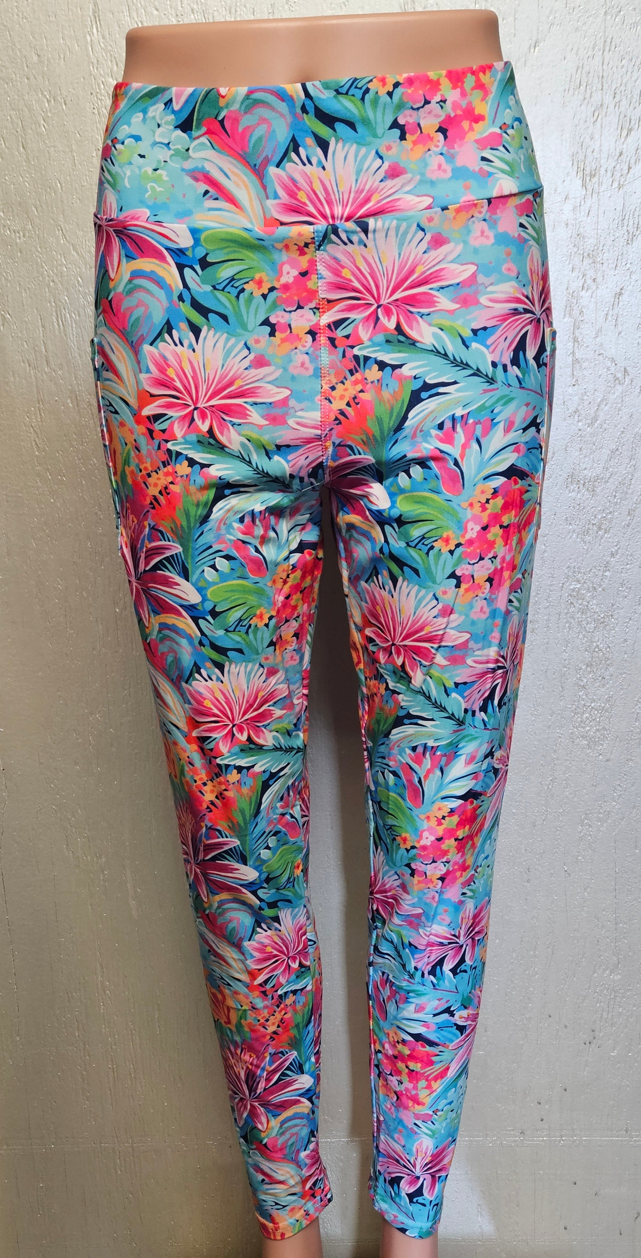 Painted Tropics leggings, capris and skorts with pockets