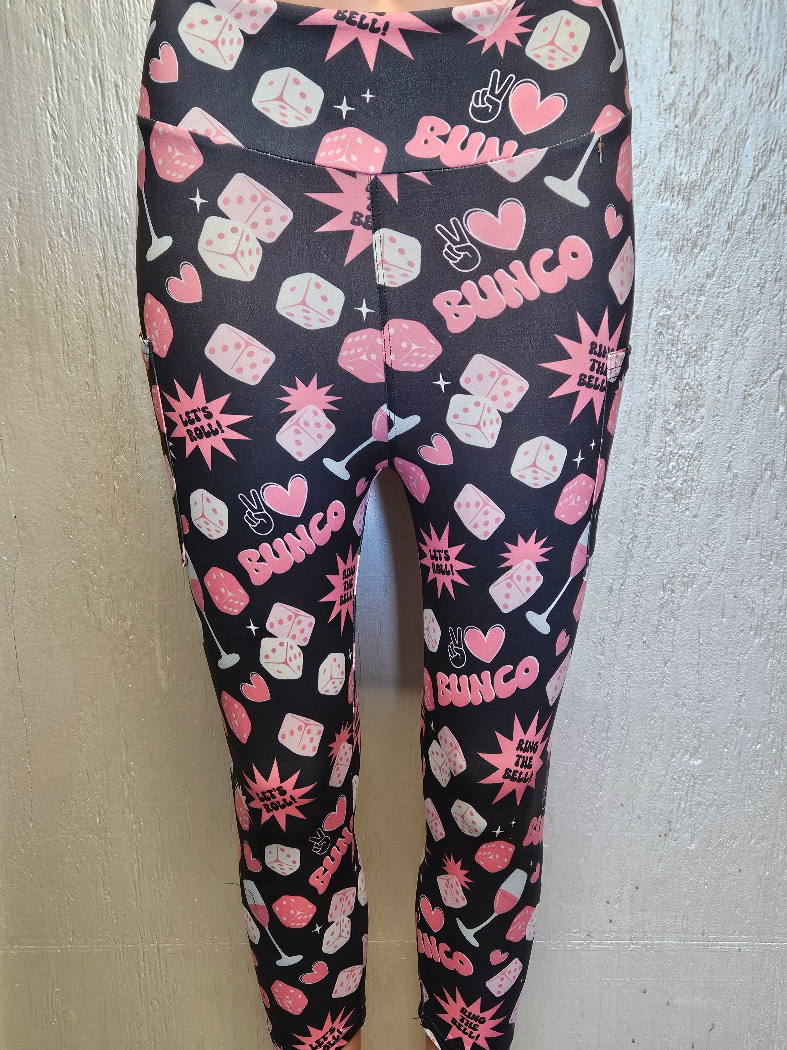 Bunco Love leggings and capris with pockets