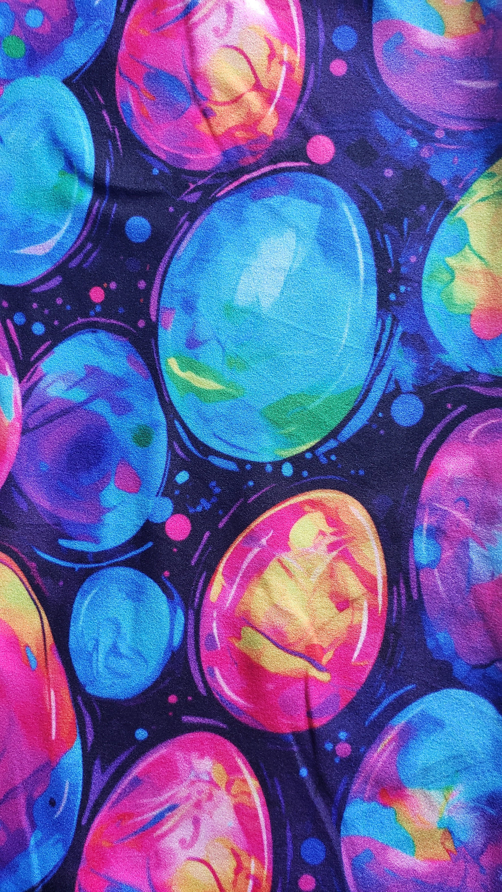 Neon Easter Eggs capris with pockets