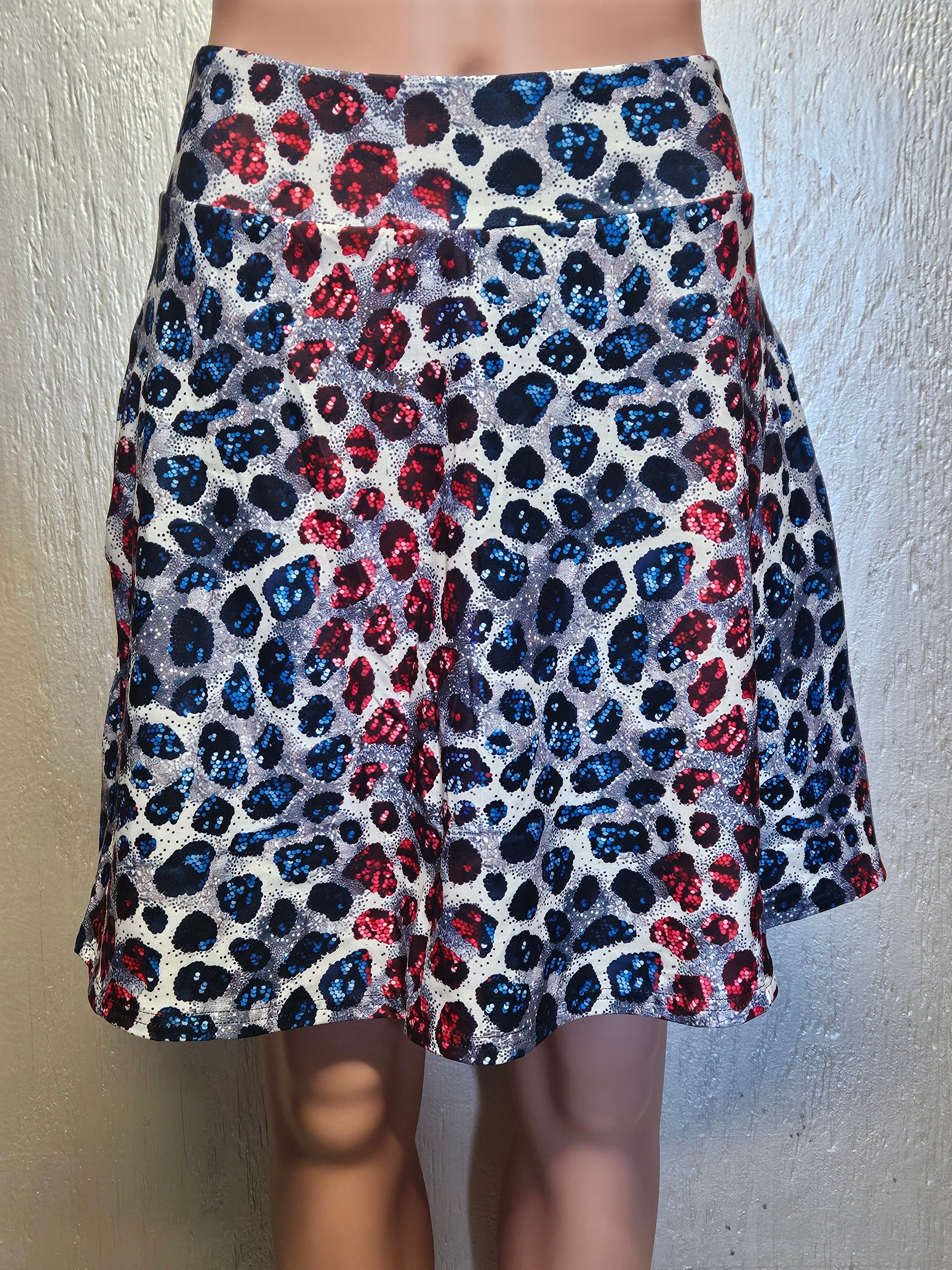 Sparkle Leopard capris and skorts with pockets